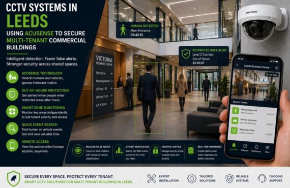 CCTV Systems in Leeds: Using AcuSense to Secure Multi-Tenant Commercial Buildings
